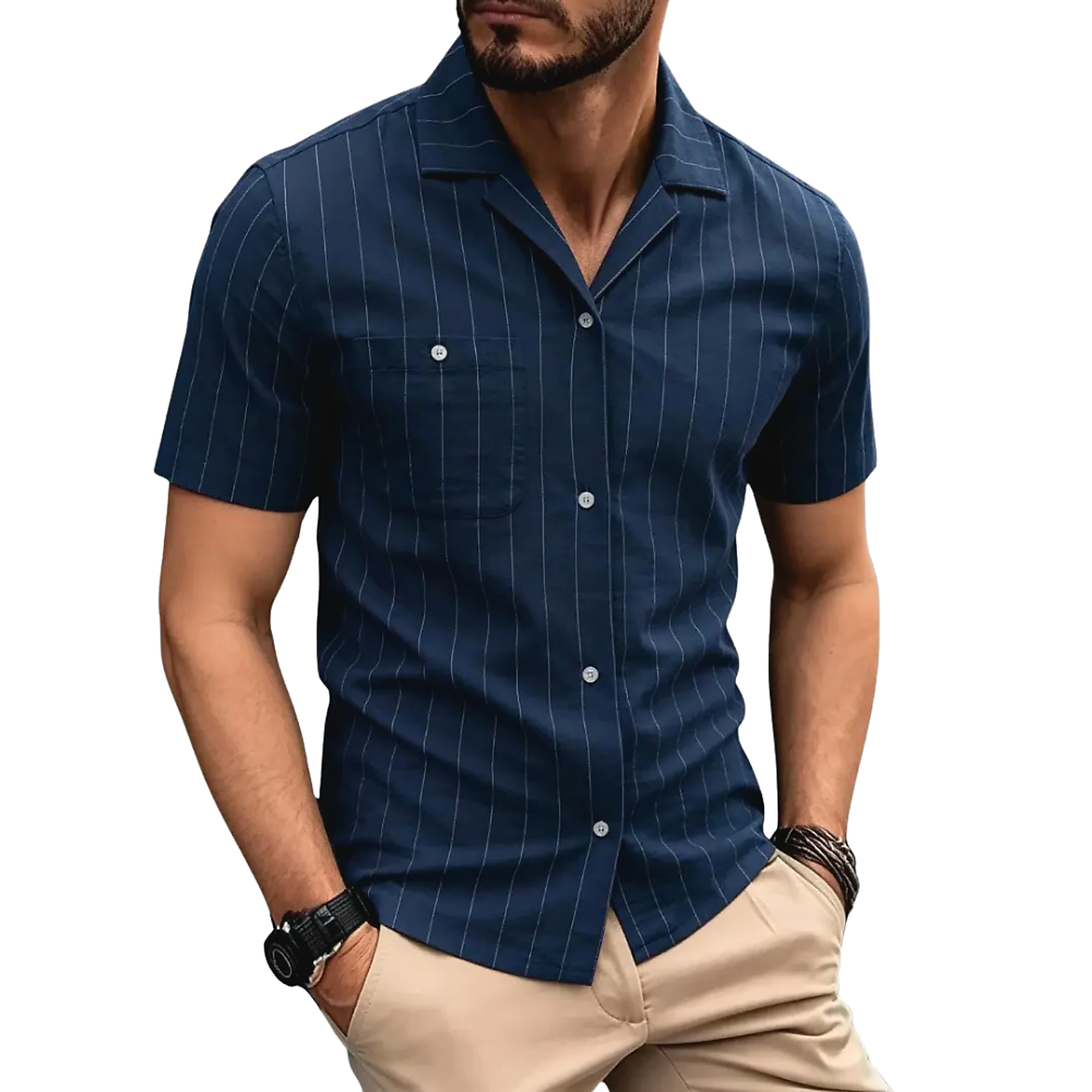 Cuban Button Up Shirt